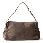 Delvaux Tempête Nubuck Shoulder Bag in Taupe safe shopping online webshop fashion designer luxe bags brands safe shopping antwerp belgium LabelLov