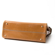 Delvaux Tempête Cognac Bag LabelLOV Antwerp Belgium webshop safe shopping online authentic luxury designers brands labels second hand