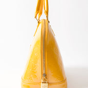 Louis Vuitton Alma Vernis Jaune Passion PM LabelLOV Antwerp Belgium online safe shopping webshop labels brands designers luxury fashion right price authentic secondhand
