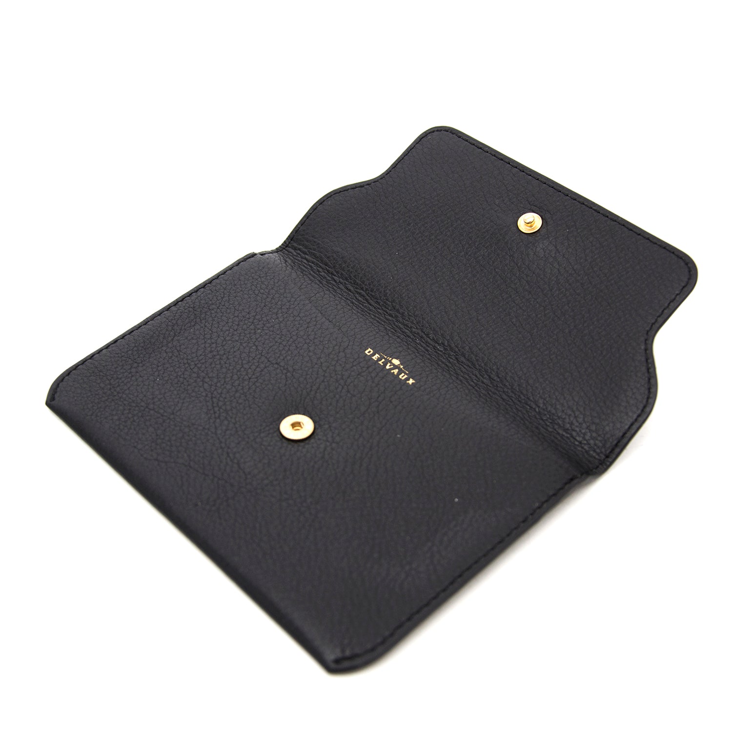 Portefeuille noir Delvaux