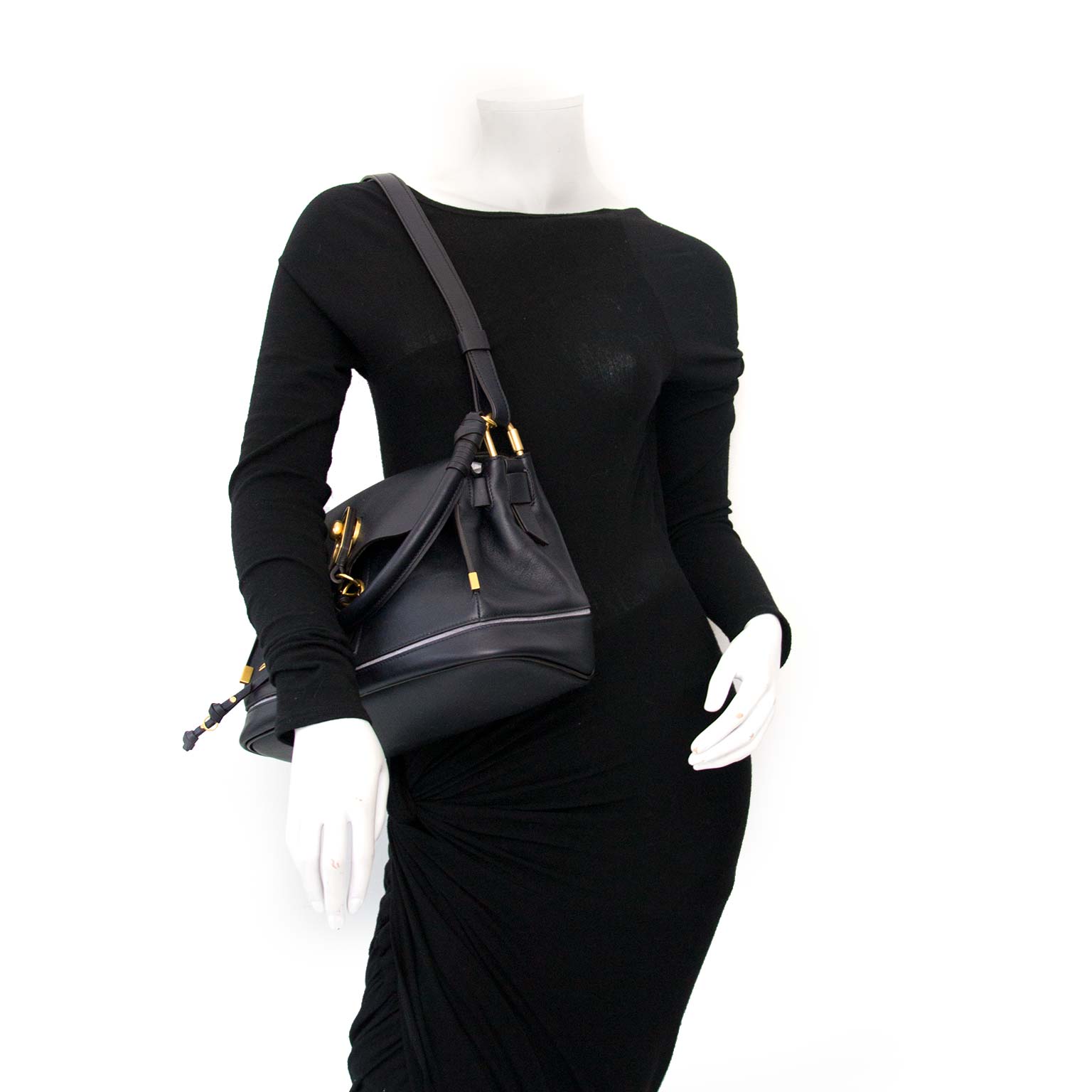 Chloé Black Leather Owen Shoulderbag online for the best price