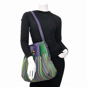 koop online tegen de beste prijs Delvaux Multicolor Toile De Cuir Bucket Bag