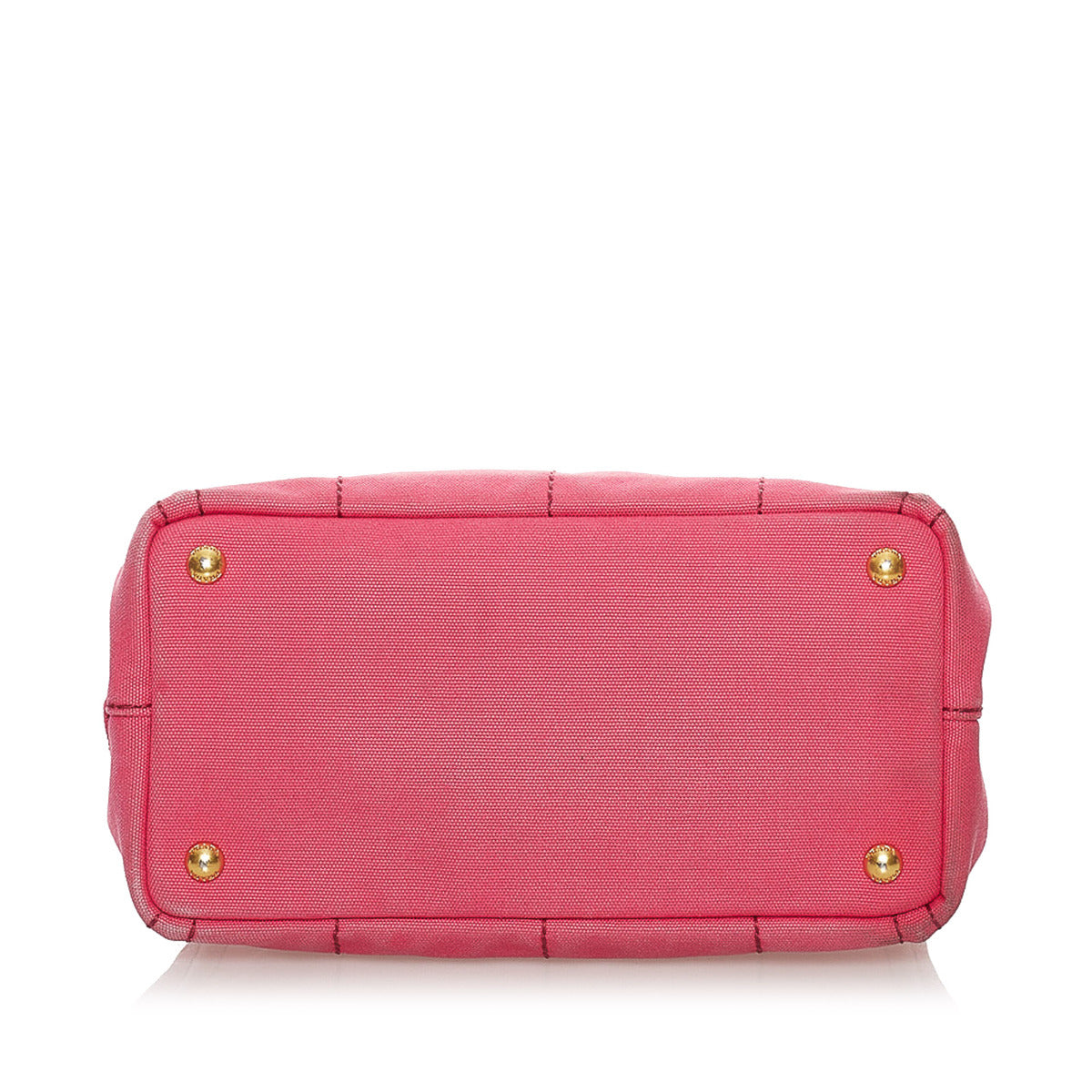 Prada Roze Canvas Kleine Canapa Tote Tas