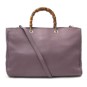 buy Gucci Bamboo Purple Large Tote Bag at labellov