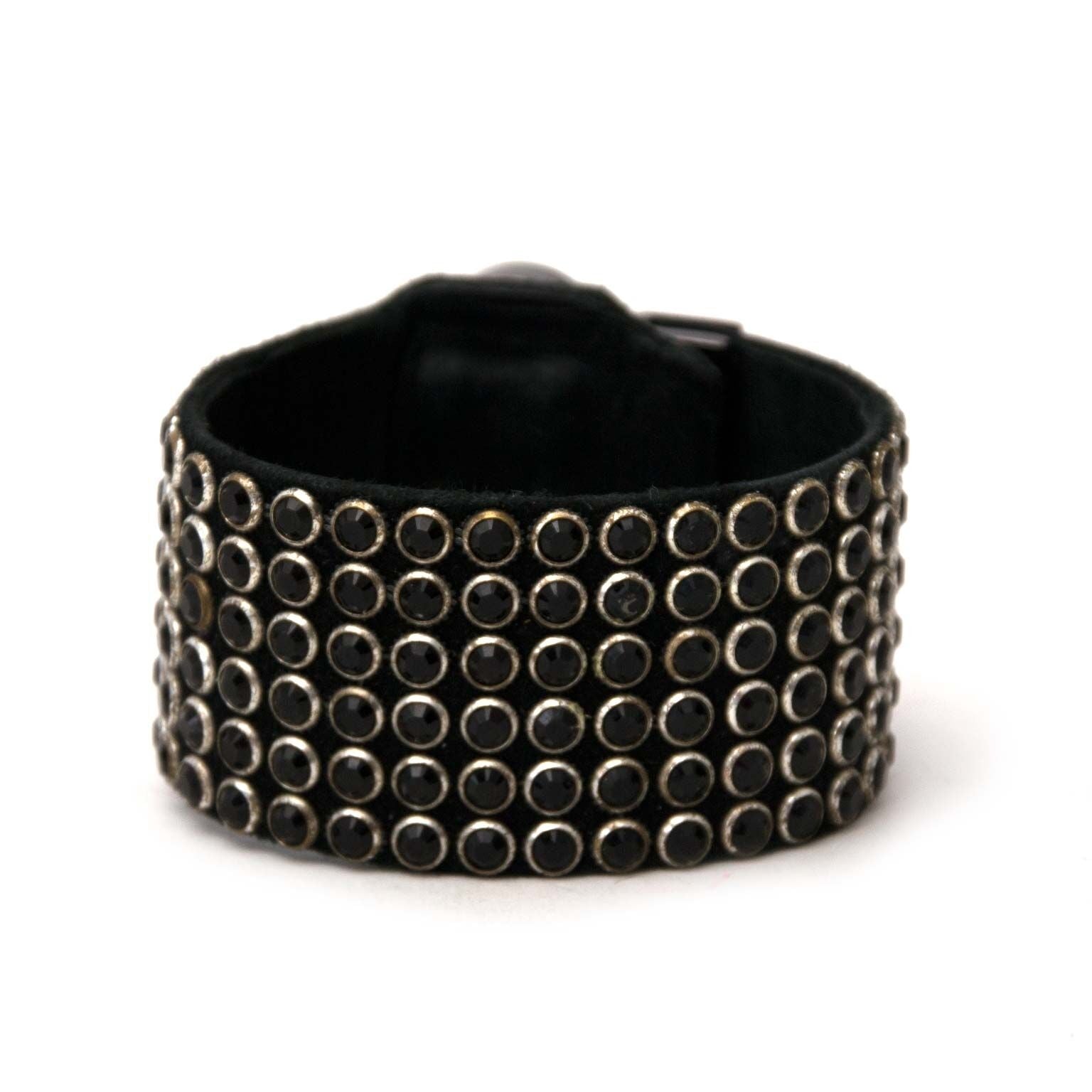 tweedehands balmain black leather bracelet te koop bij labellov