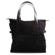 Chanel CC Travel Line Black Nylon/Leather Shoulder Bag MM