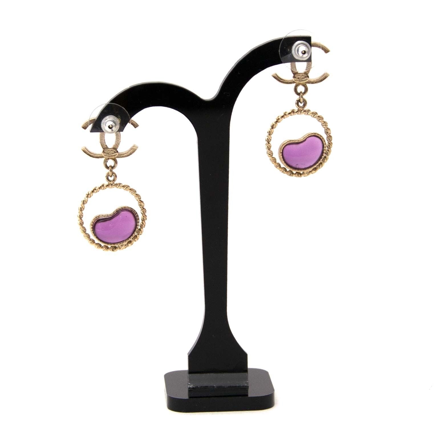 secondmain chanel boucles d'oreilles