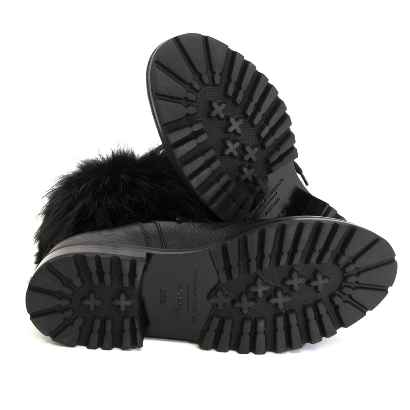 Ermanno Scervino Fur Leather Boots te koop bij Labellov