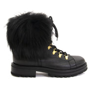 Ermanno Scervino Fur Leather Boots for sale online at Labellov secondhand luxury