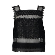 Ermanno Scervino Black Lace Top