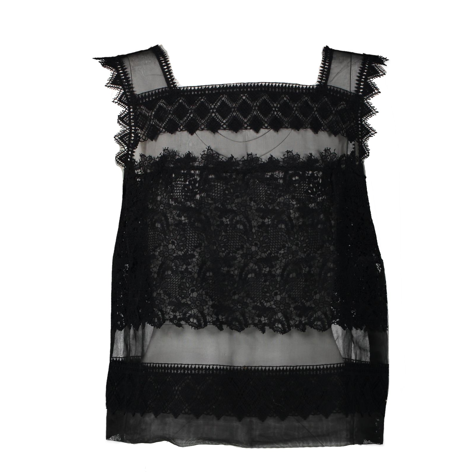 Ermanno Scervino Black Lace Top