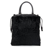 acheter en ligne pour le meilleur prix comme neuf Etro Black Rabbit Fur Tote