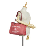 Shop safe online at Labellov in Antwerp, Brussels and Knokke this 100% authentic second hand Chanel Framboise Small Deauville Shoulder Bag