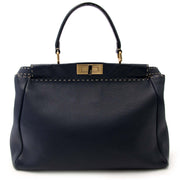 Fendi Dark Blue Peekaboo shop safe online at the best price your secondhand Fendi Dark Blue Peekaboo