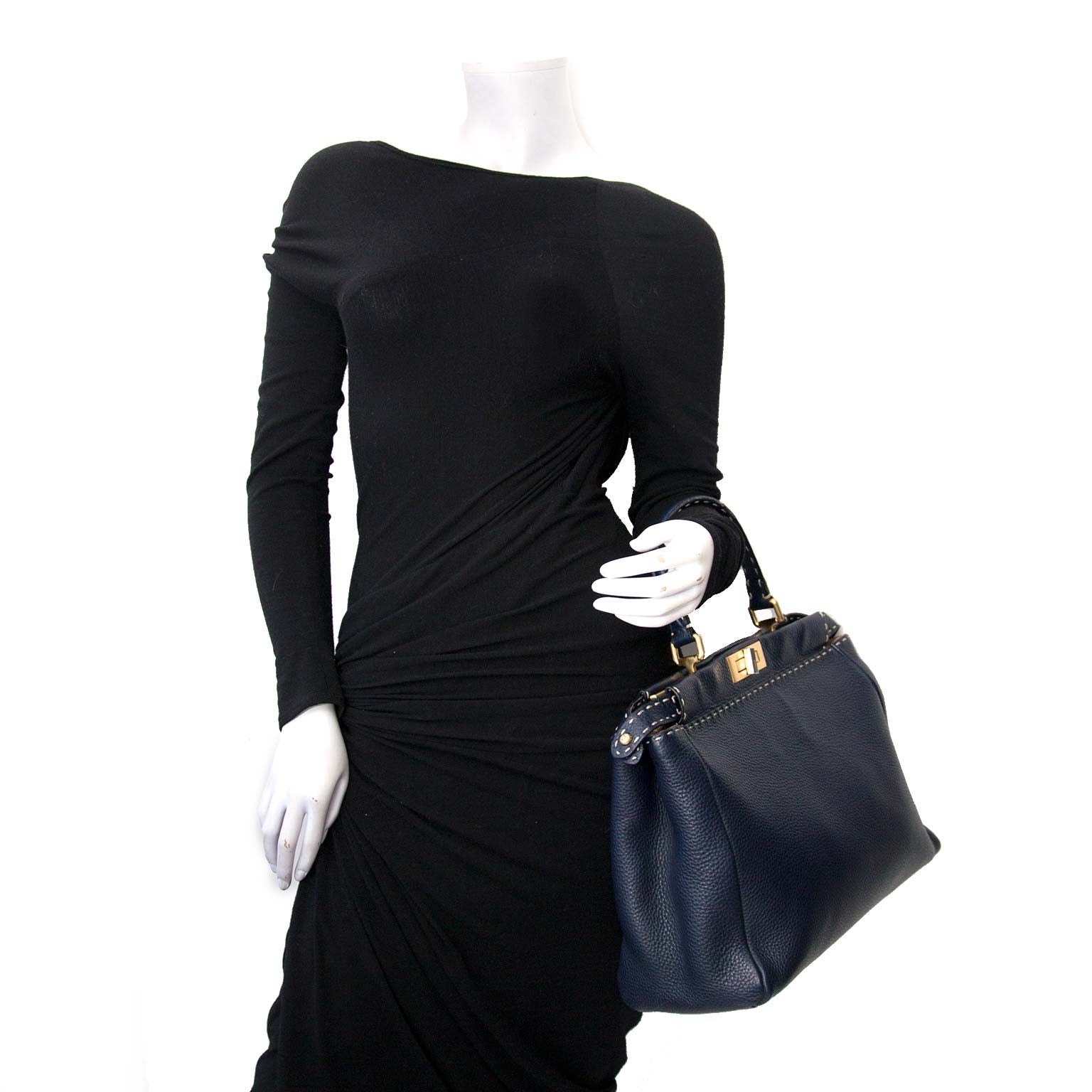 Fendi Dark Blue Peekaboo online kopen tegen de beste prijs