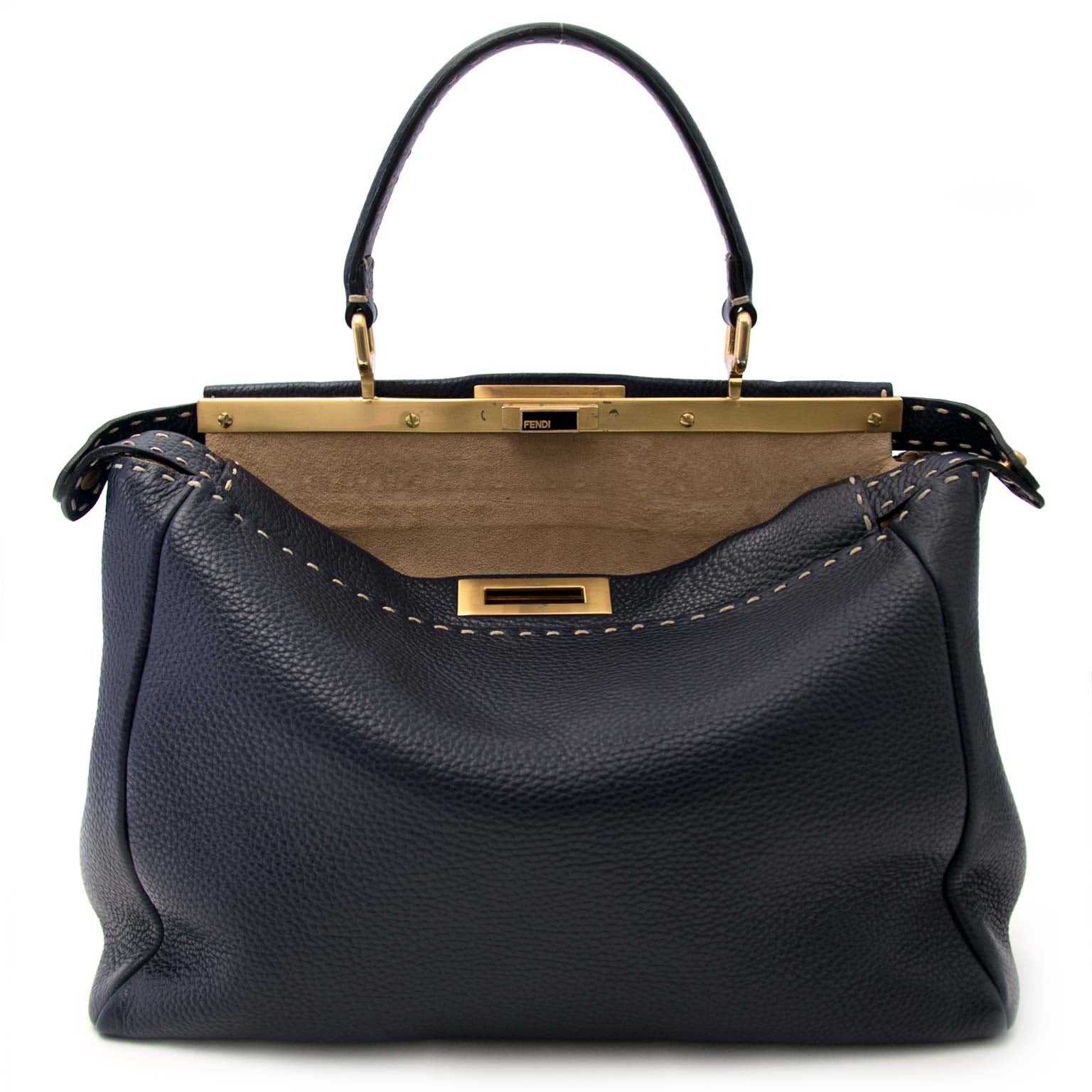 Fendi Dark Blue Peekaboo online kopen aan de bsete prijs