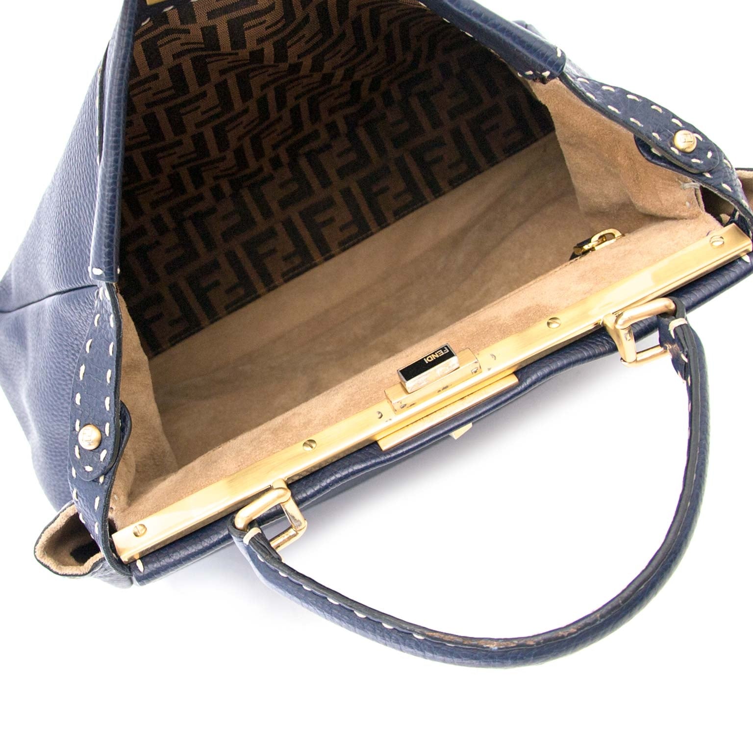 Fendi Dark Blue Peekaboo webshop and boetiek Antwerp belgie