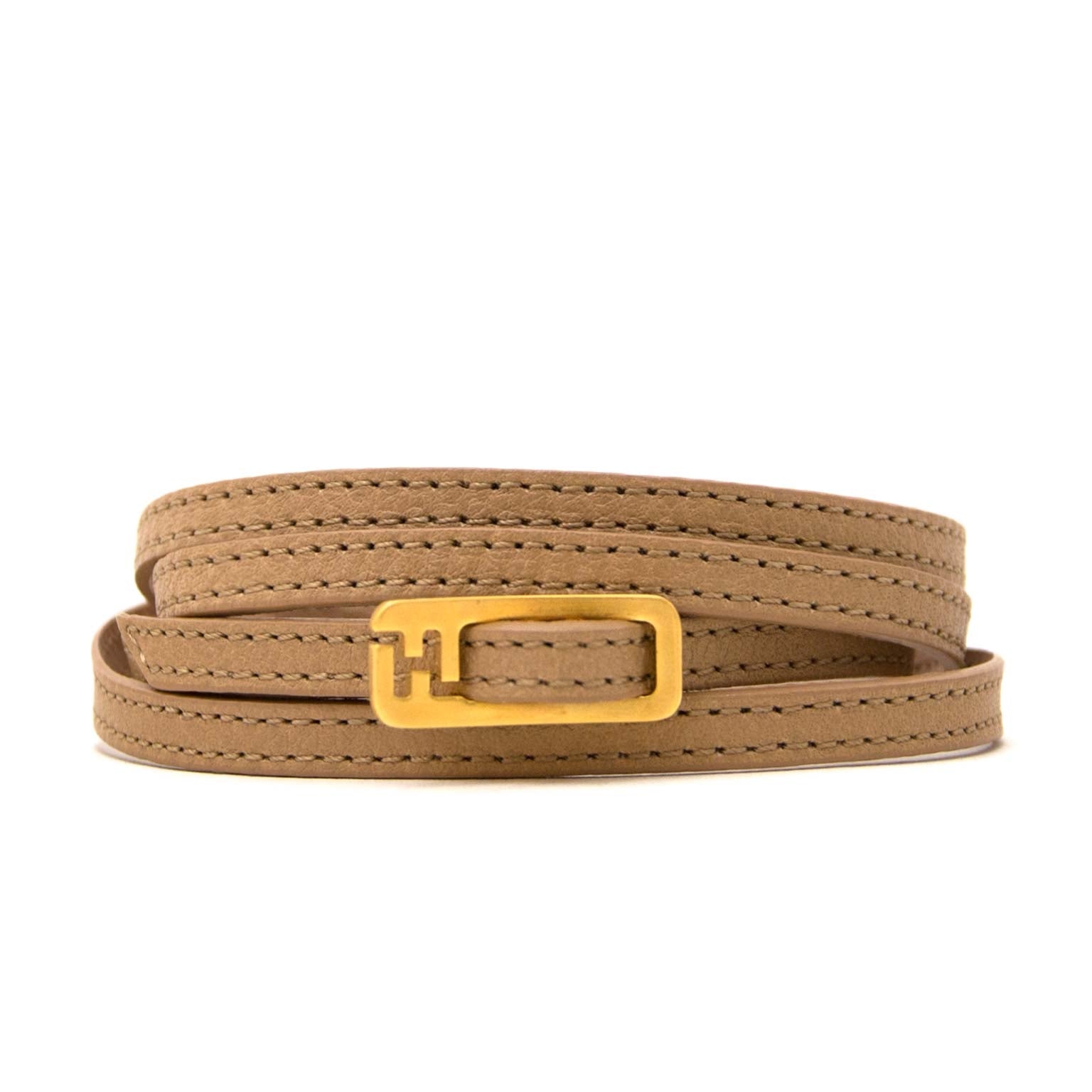 fendi beige lederen armband nu te koop bij labellov vintage mode webshop belgië
