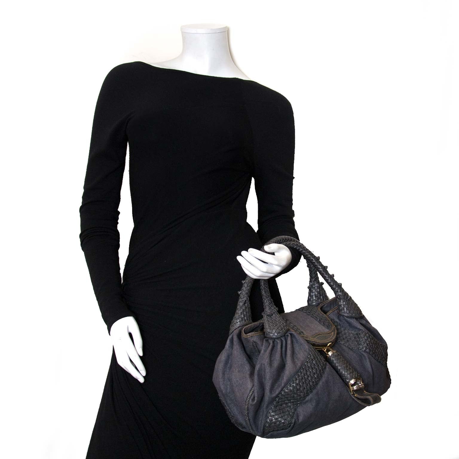fendi denim spy tassen te koop bij labellov vintage mode webshop belgië