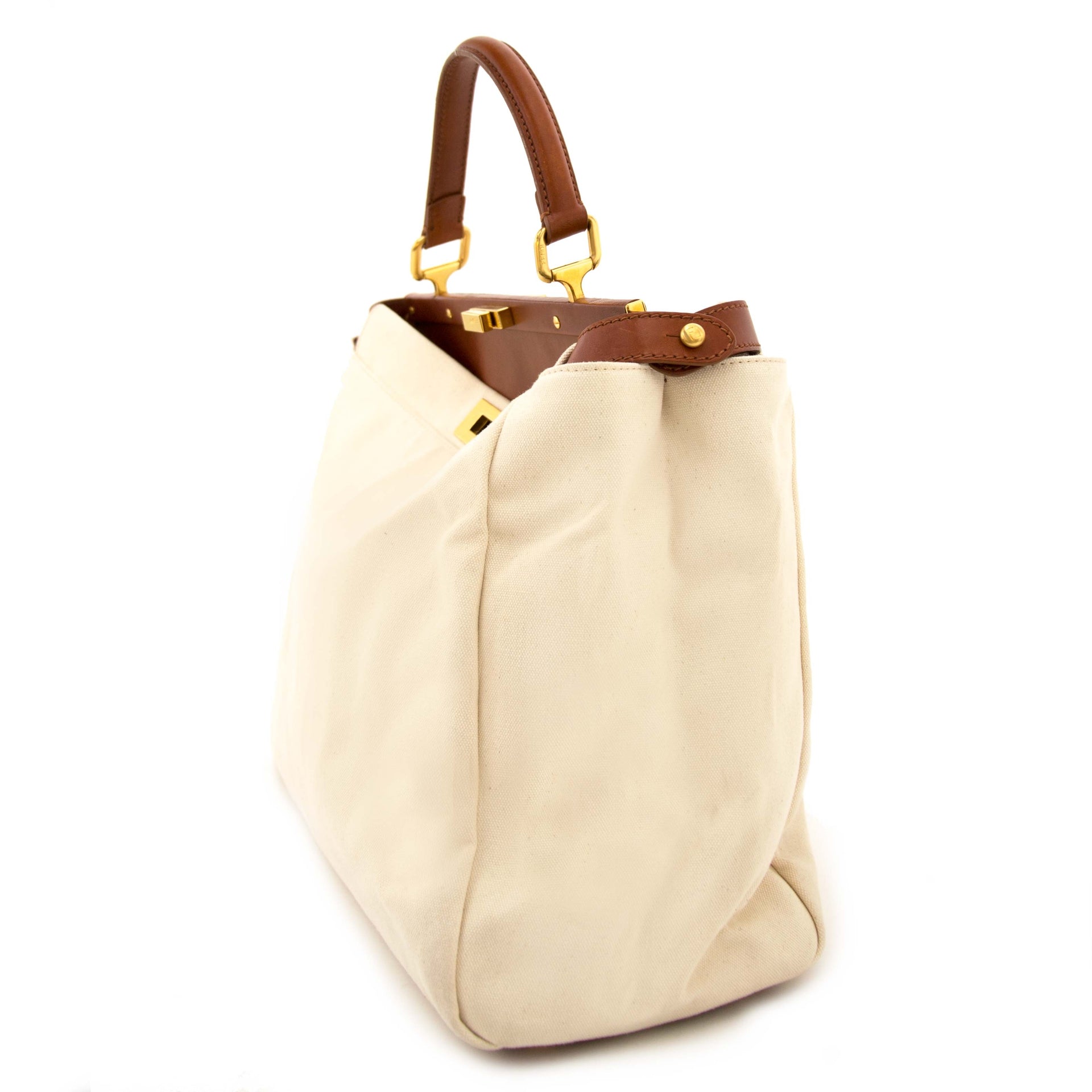 Acheter secur en ligne votre sac Fendi Peekaboo Canvas Tote
