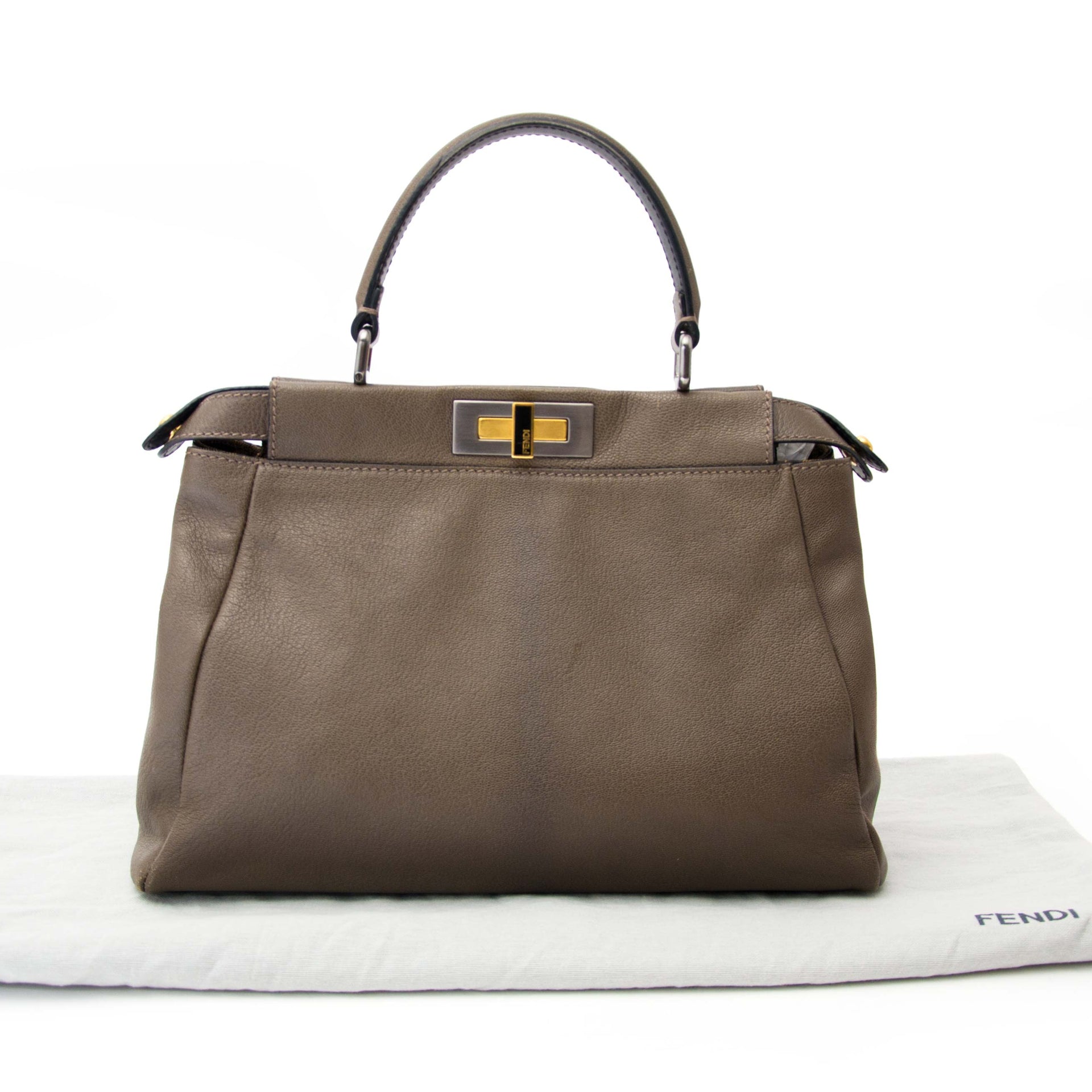 buy safe and secure online at labellov.com for the best price fendi peekaboo taupe