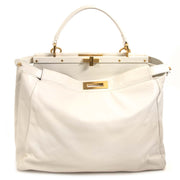 Fendi Peekaboo Cream White Large Bag for sale online