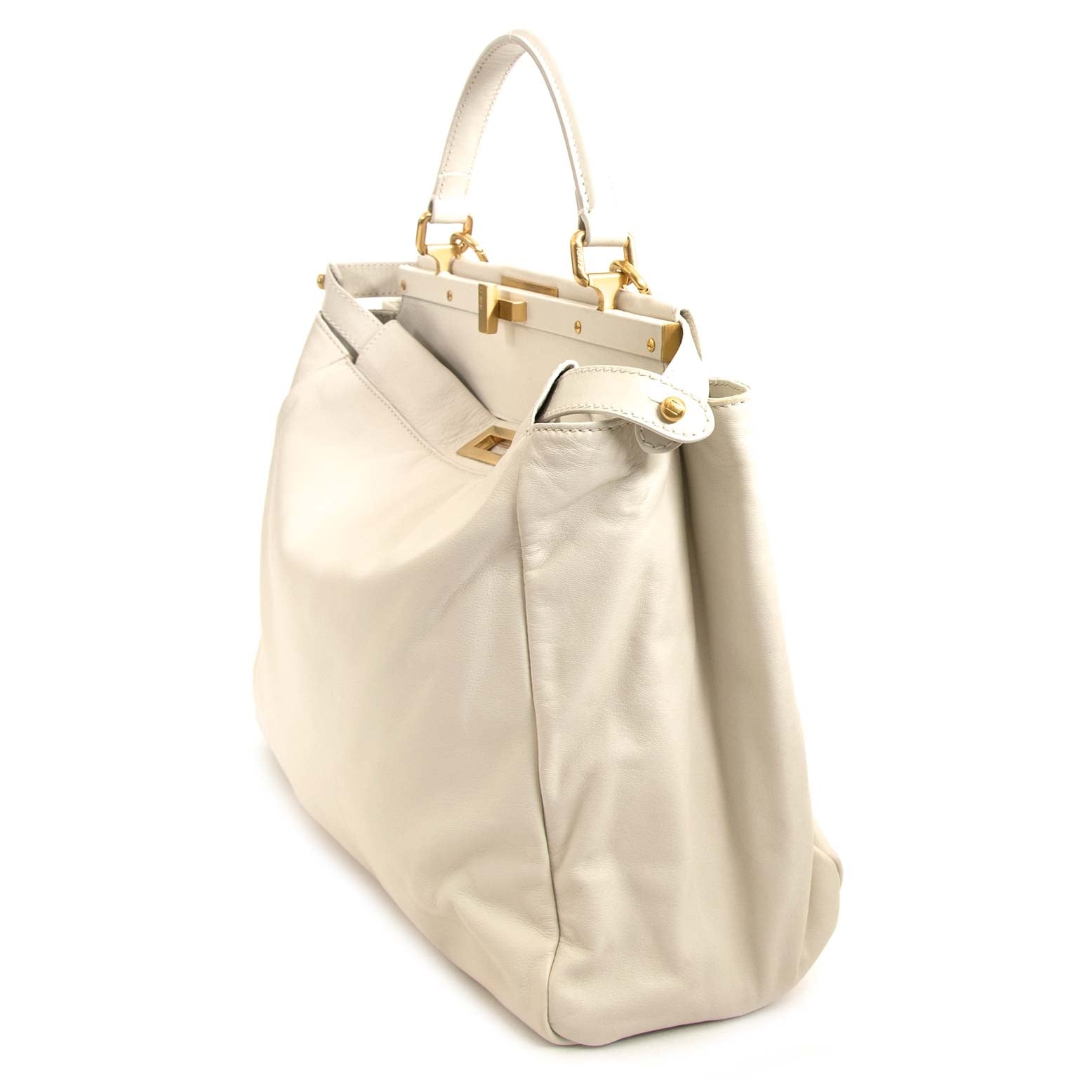 Fendi Peekaboo Cream White Large Bag