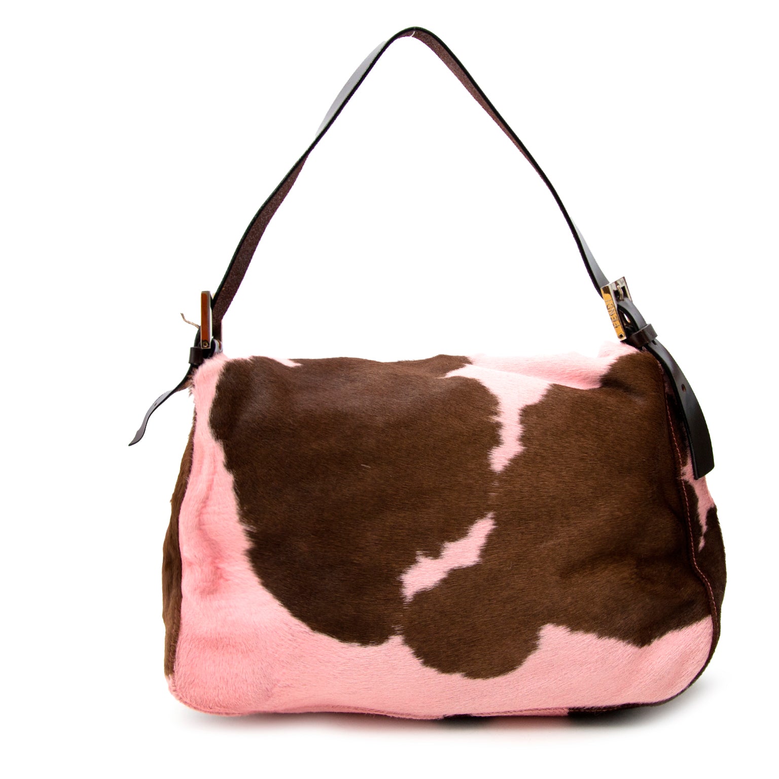 acheter en ligne pour le meilleur prix sac a main Fendi Medium Pony Hair Baguette