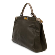 Buy vintage Fendi Khaki Peekaboo Satchel with strap at the right price at LabelLOV vintage webshop. Luxe, vintage, fashion. Safe and secure online shopping. Antwerp, Belgium.