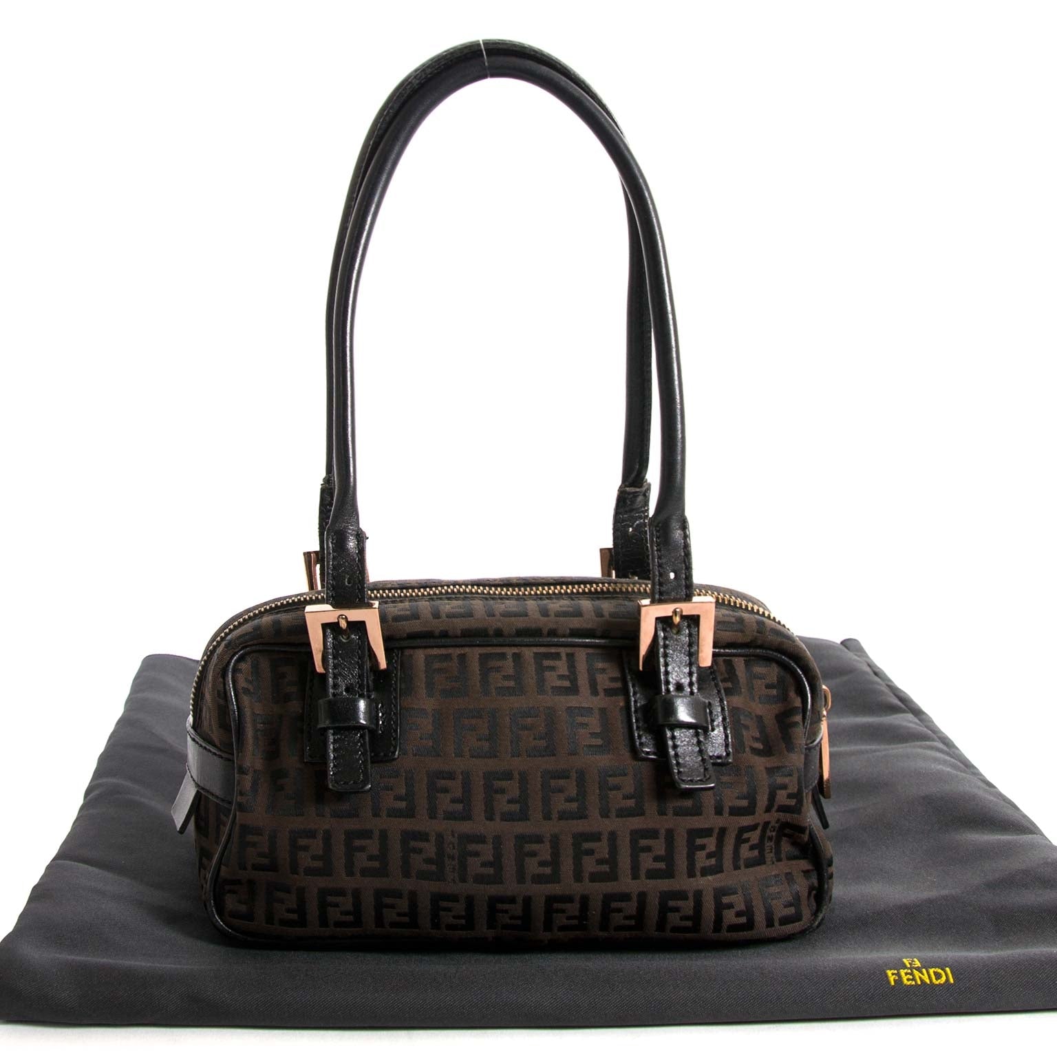 Fendi Small Monogram Handbag now for sale at labellov vintage fashion webshop belgium