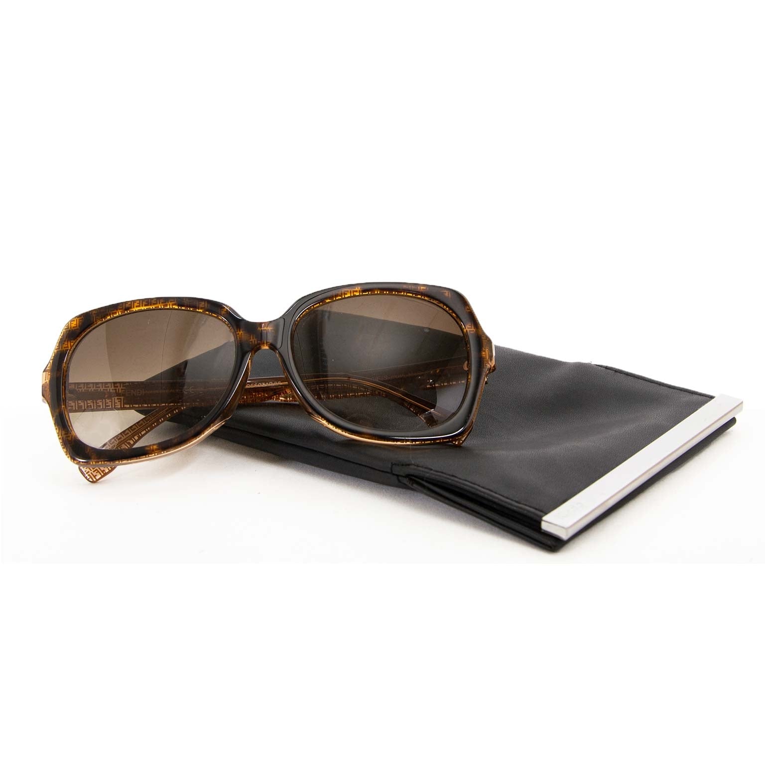 fendi monogram rectangle sunglasses now for sale at labellov vintage fashion webshop belgium
