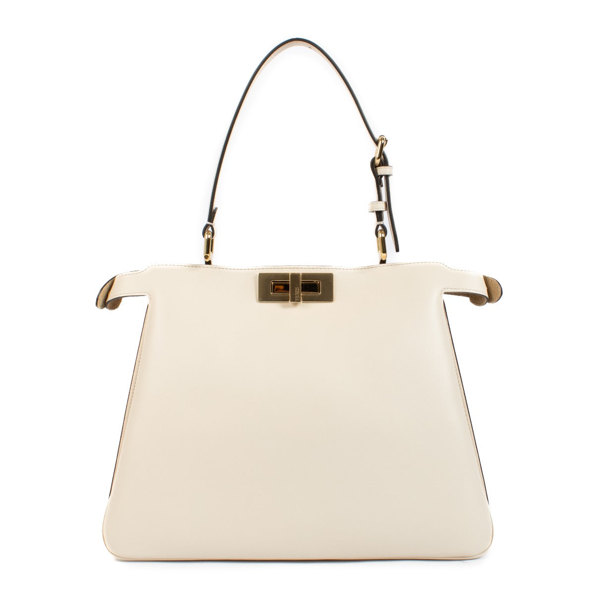 shop 100% authentic second hand Fendi White Camelia Leather Soft Medium Peekaboo Bag on Labellov.com