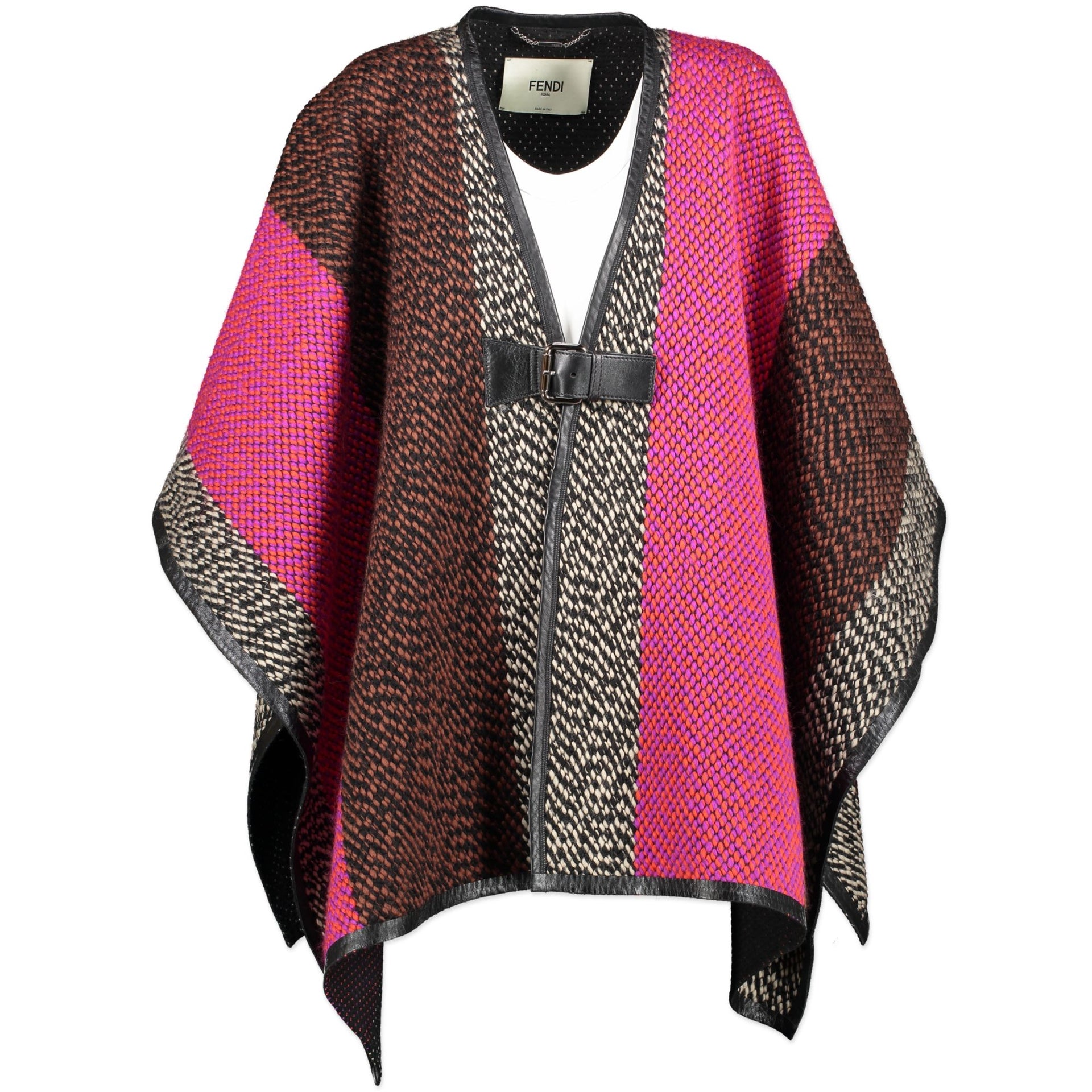 Fendi Wool Multicolor Cape - IT40 for sale for the best price at Labellov we buy and sell your authentic designer bags.