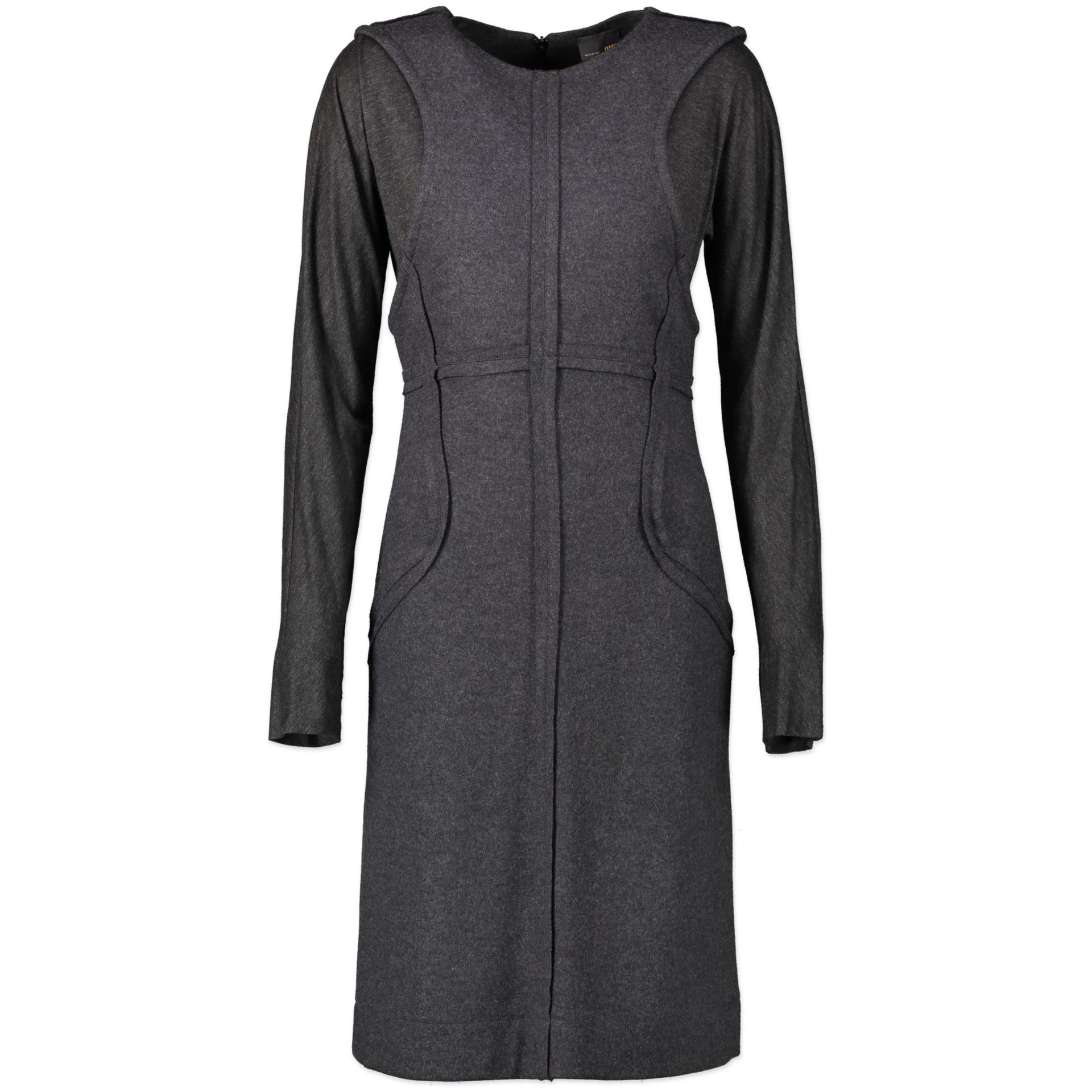 Fendi Grey Long Sleeves Knit Dress - size 38
