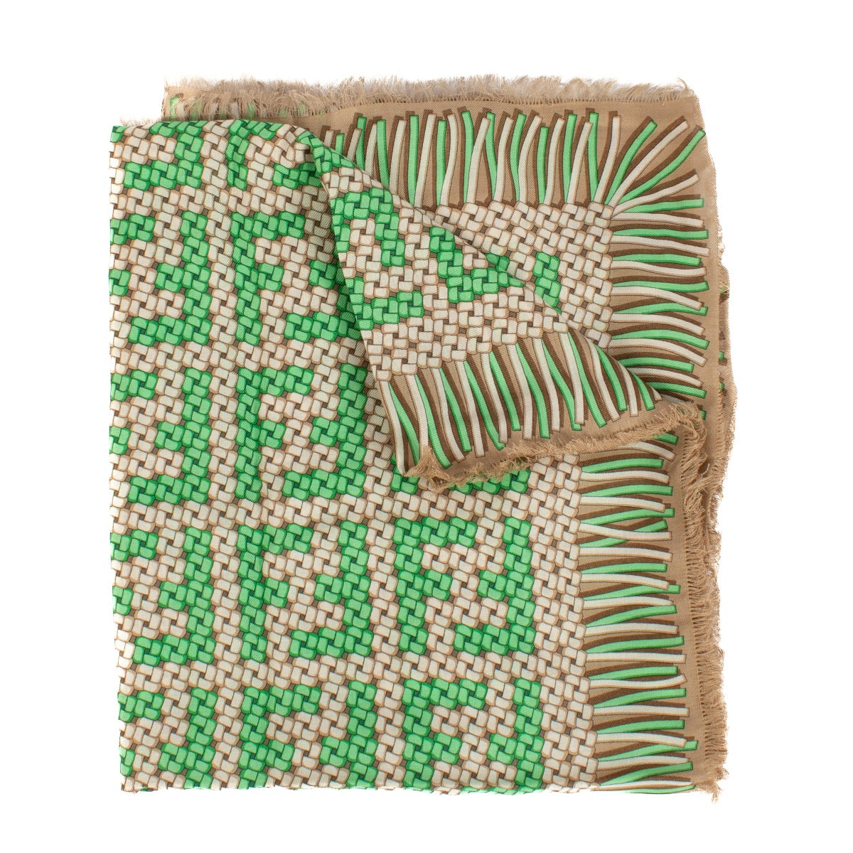 shop 100% authentic second hand Fendi Edamame Woven Fabric Shawl on Labellov.com