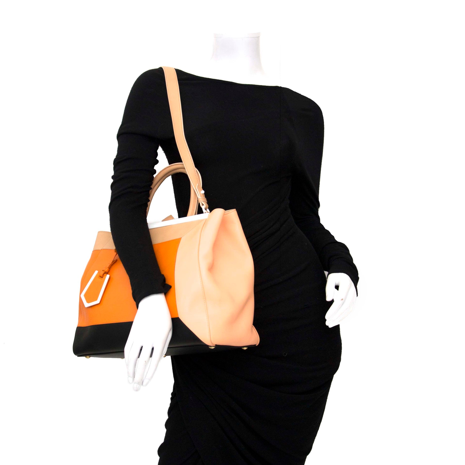 Fendi 2Jours Medium Colorblock Tote