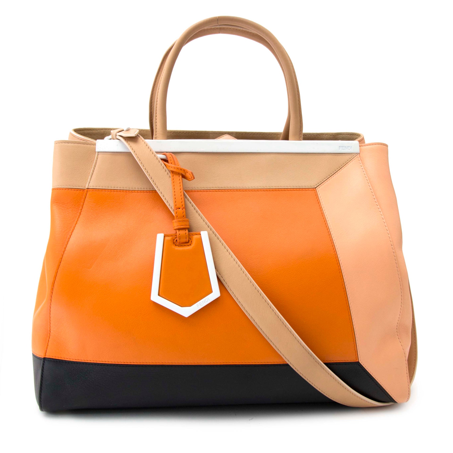 Fendi 2Jours Medium Colorblock Tote aan de beste prijs