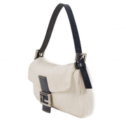We buy and sell your authentic Fendi Ivory Knitted Baguette Bag