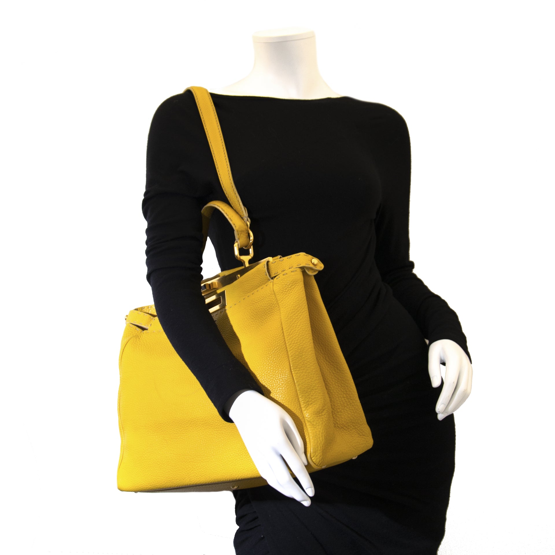 Fendi Yellow Peekaboo + Strap