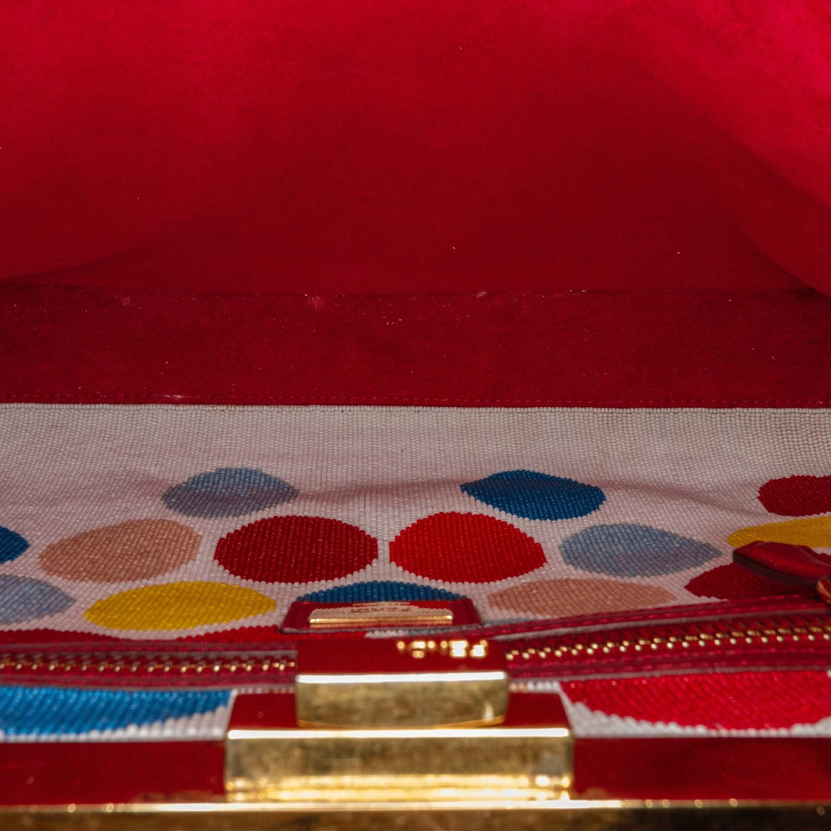 Fendi Limited Raspberry Peekaboo Schoudertas