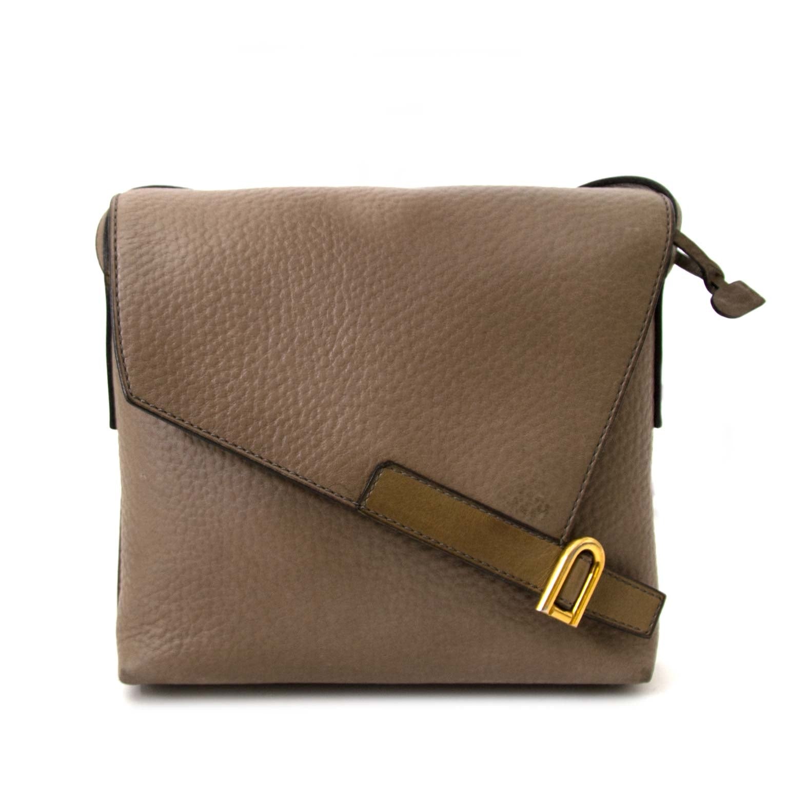 Delvaux Taupe Crossbody bag 100% authentic, buy safe and secure online at labellov.com