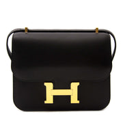 Labellov is the biggest reseller of Never Used Hermès Constance 18cm Black Mini Veau Evercalf GHW in the benelux