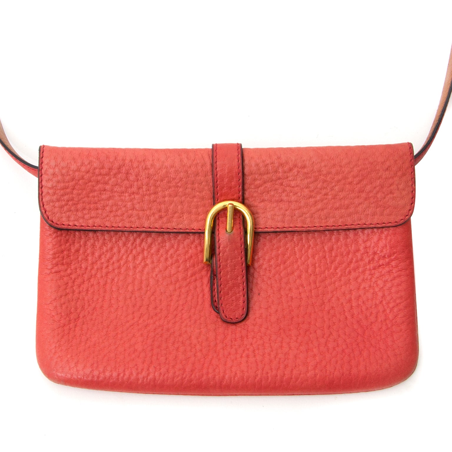 koop veilig online aan de beste prijs Delvaux Red-Orange Belt Bag online websohp labellov.com