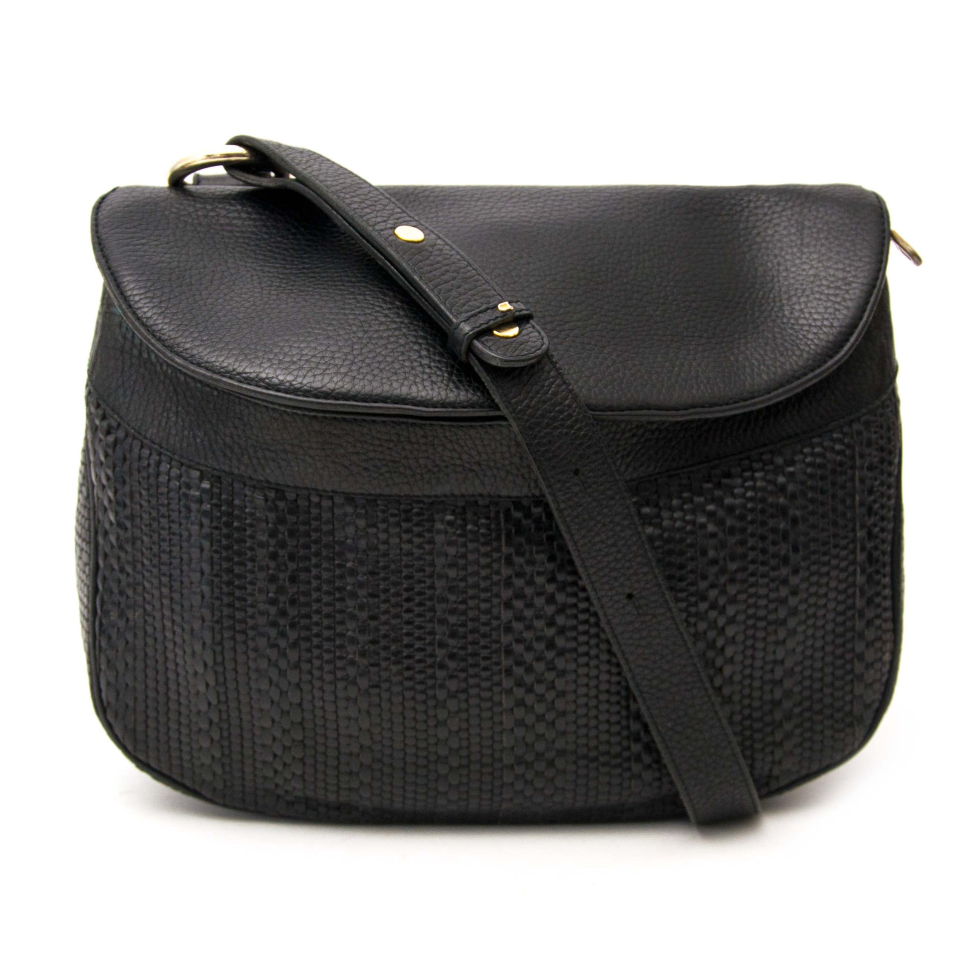 delvaux toile de cuir black shoulder bag now online at labellov.com for the best price