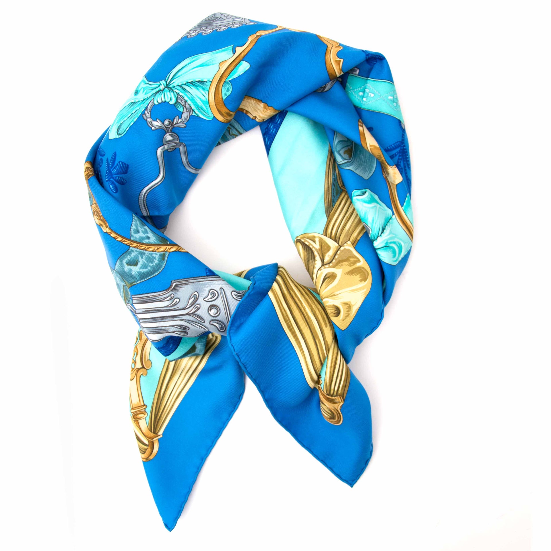 Buy now online your secondhand Hermès Silk Scarf Carré Etriers