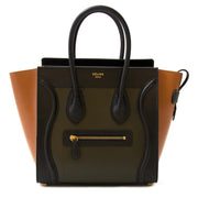 shop online your Celine Tricolor Smooth Calfskin Micro Luggage Bag