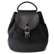 shopp safe online at the best price Delvaux All Black Leather Lucifer GM