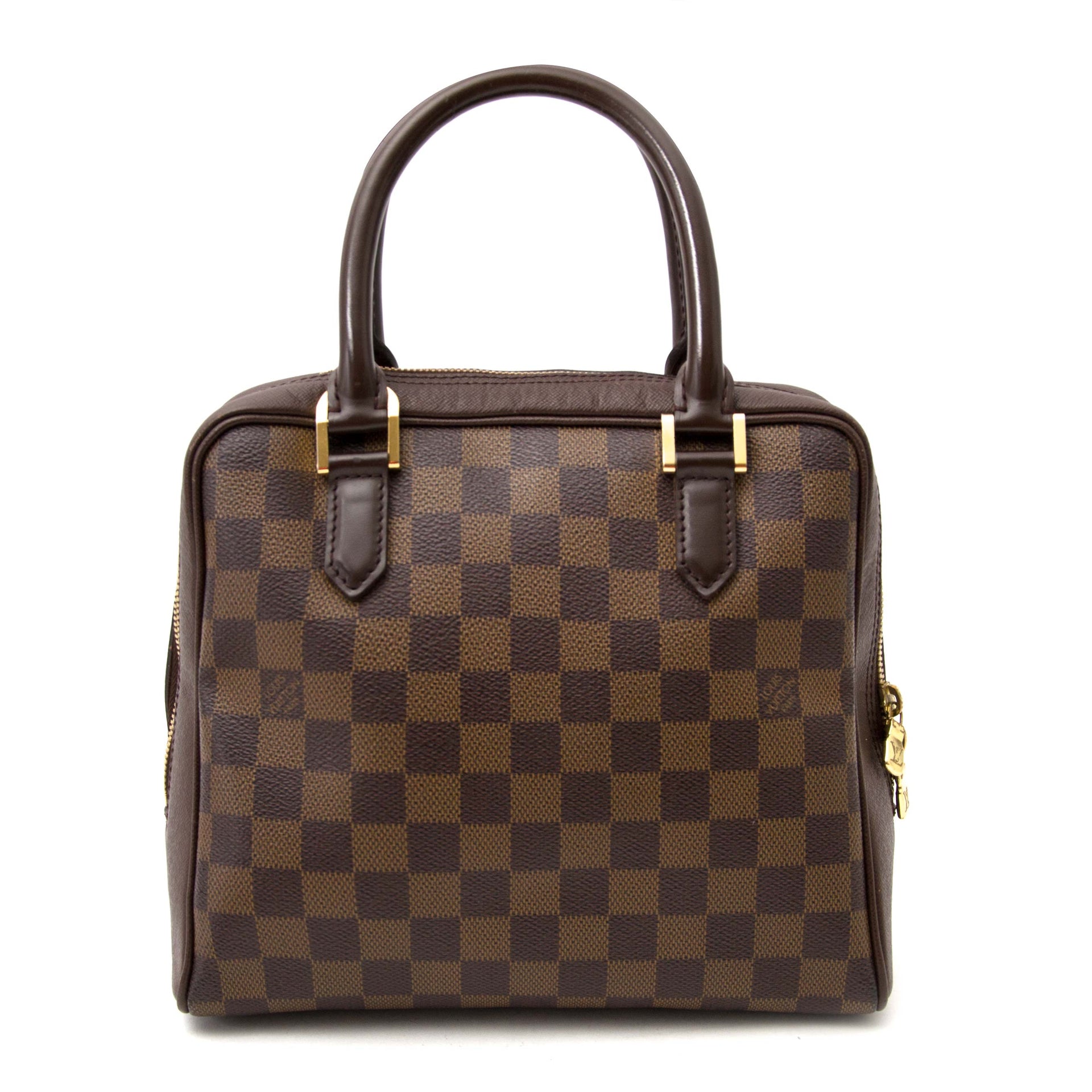 koop veilig online jouw tweedehands Louis Vuitton Damier Ebene Brera Brown