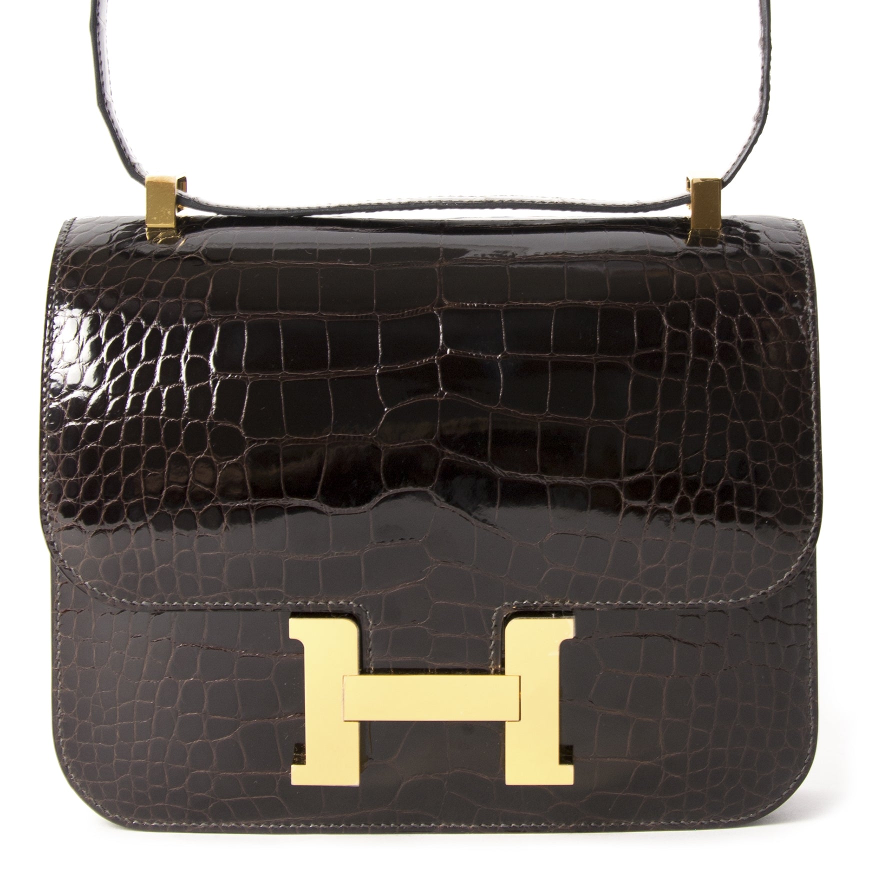 Hermès Constance III 24 Poche Dos Alligator Missi Lisse Maccasar GHW