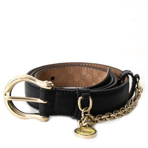 koop veilig en snel online Gucci black Belt aan de beste prijs